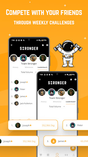 Screenshot of Stronger - Workout Gym Tracker