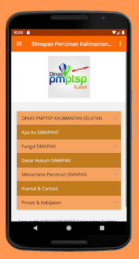 Android application SIMAPAN PERIZINAN KALIMANTAN S screenshort