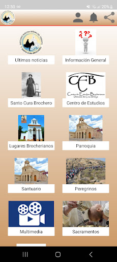 Android application Cura Brochero screenshort