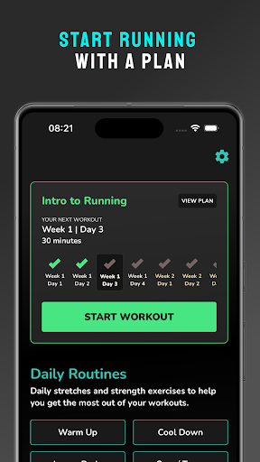 Screenshot of Start Running: Treadmill Coach