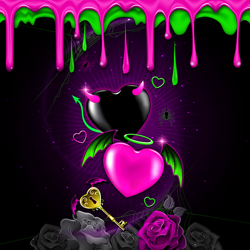 Cute Devil Heart - Wallpaper logo