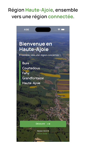 Android application Région Haute-Ajoie screenshort