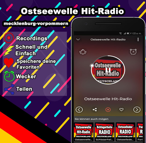 Android application Ostseewelle Hitradio Mecklenbu screenshort