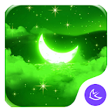 Green Moon-APUS Launcher free theme icon