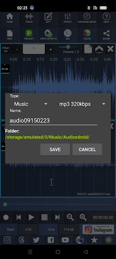 Screenshot Audiosdroid Audio Studio