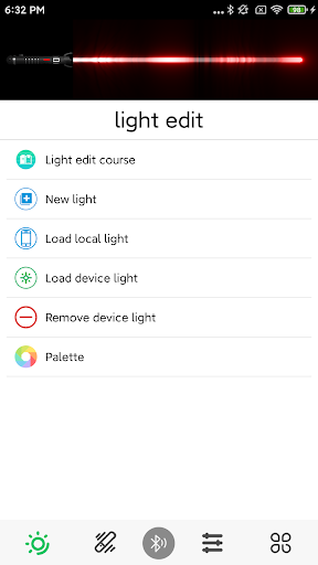 Android application LightSaber screenshort
