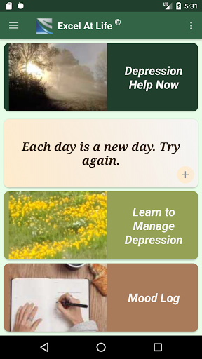 CBT Guide to Depression Self-help screenshot for Android