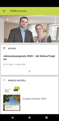 Android application Frankoniabilanz screenshort