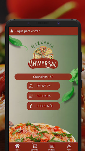 Android application Pizzaria Universal screenshort