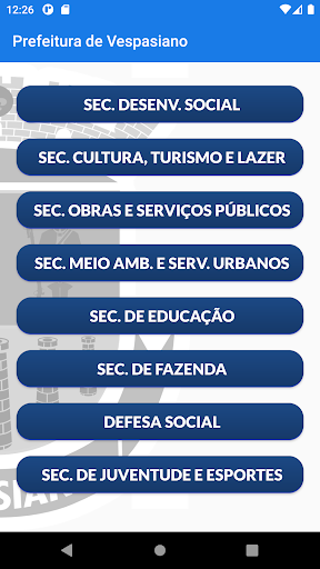 Android application Prefeitura de Vespasiano screenshort