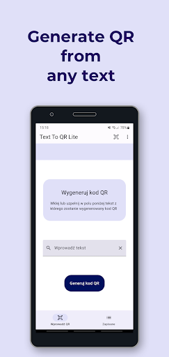 Text To QR Code Lite Screen 2