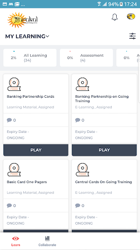 Android application SBI Card mGurukul screenshort