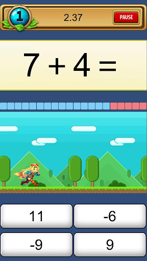 Android application Mental Math Battle screenshort