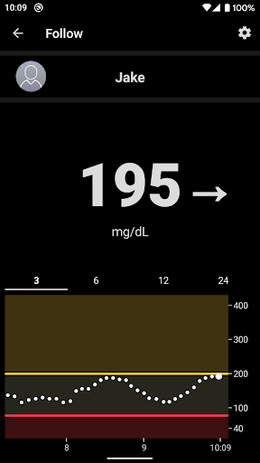 Dexcom Follow mg/dL DXCM1 Screen 2