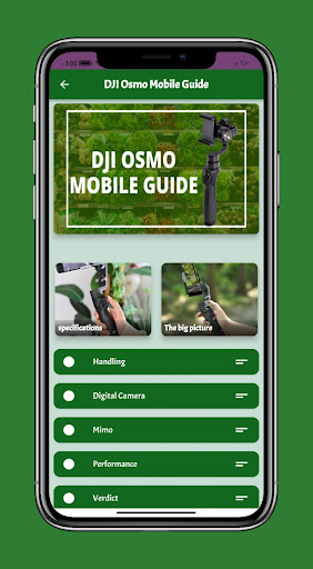 Android application DJI Osmo Mobile Guide screenshort