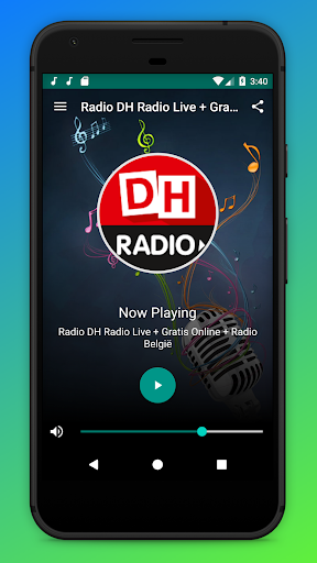 Android application DH Radio Belgique App Online screenshort