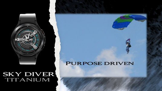 Sky Diver Titanium Wear OS