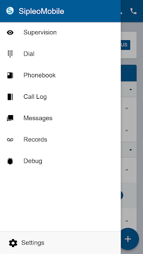 Android application SipleoMobile screenshort
