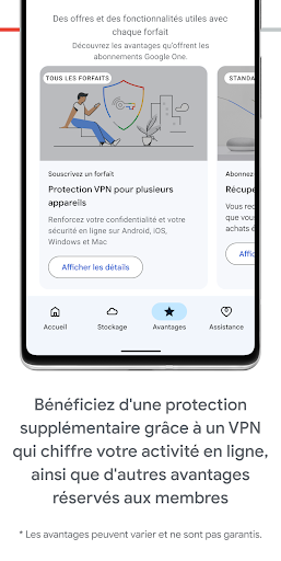 Google One screenshot