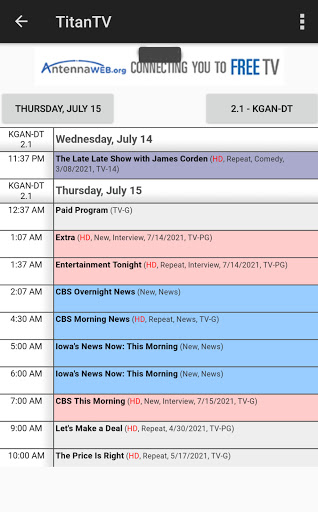 TitanTV Screen 3