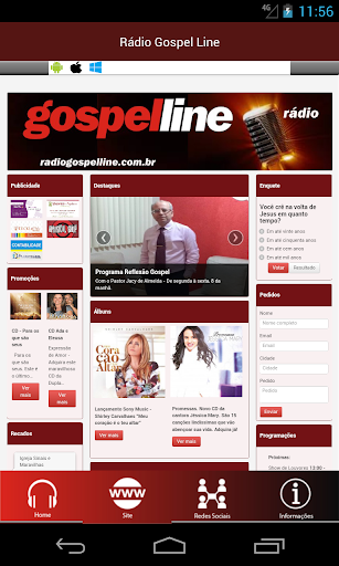 Rádio Gospel Line Screen 2