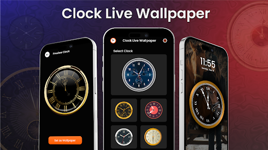 Analog Clock Wallpaper：3DClock
