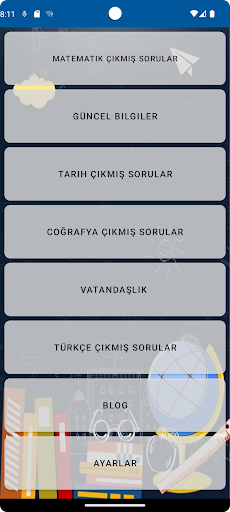 Android application KPSS Soru Çöz screenshort