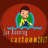 jan running cartoon icon