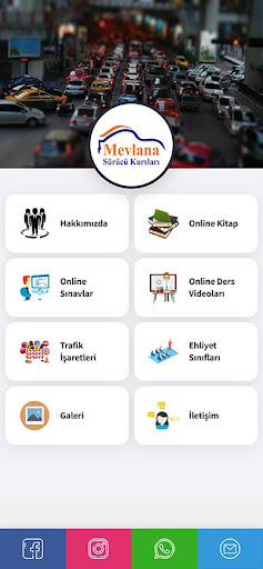 Android application Mevlana Sürücü Kursları screenshort