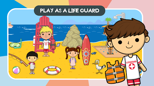 Lila's World: Beach Holiday 1.0.0 APK + Mod (Unlimited money) untuk android