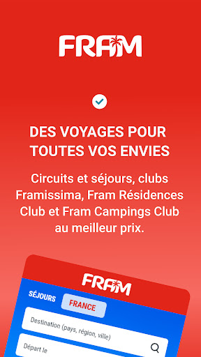 Android application FRAM Voyages screenshort