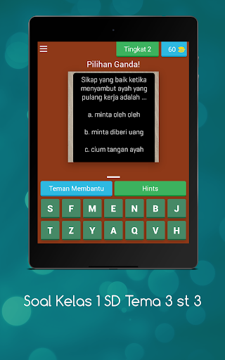 Soal Kelas 1 SD Tema 3 st 3