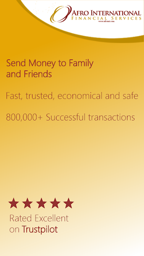 Android application Afro Money Transfer screenshort