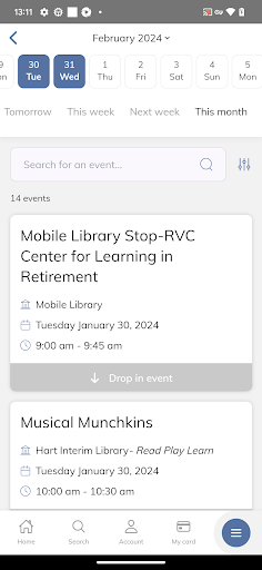 Rockford Public Library App Screen 3