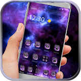 Purple nebula starry theme icon