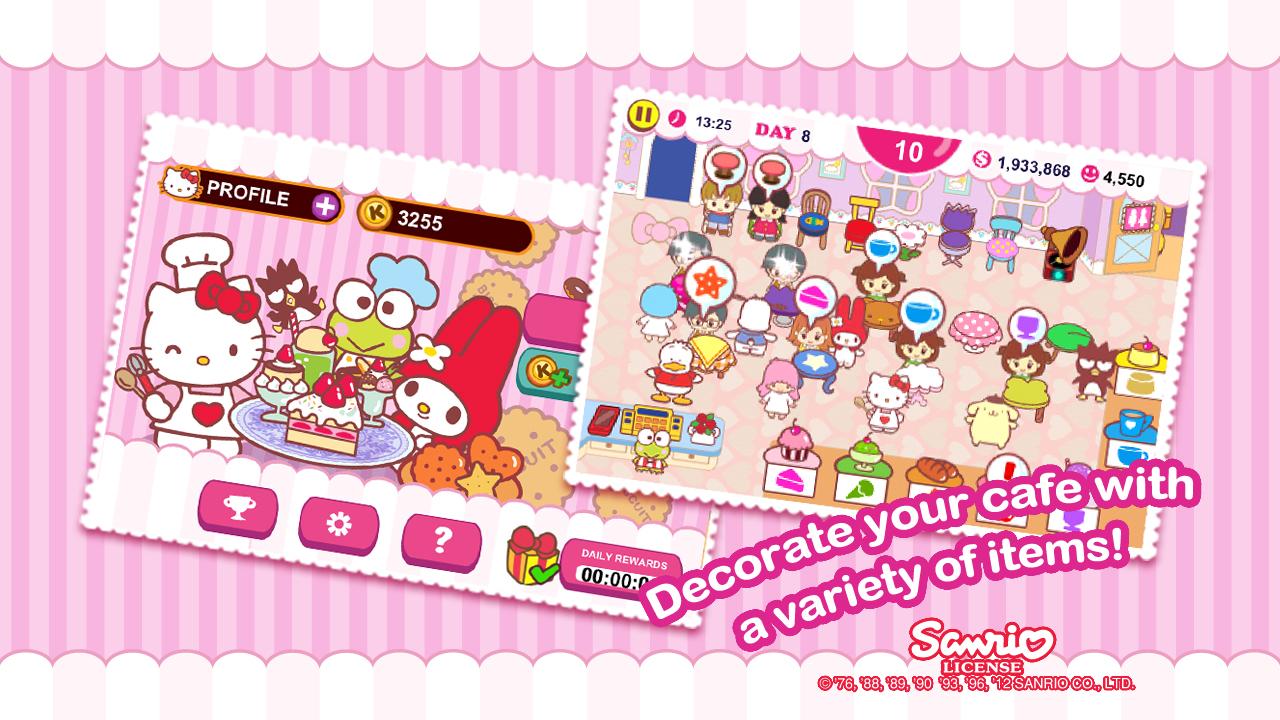Android application Hello Kitty Cafe screenshort