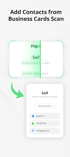 Pop It - E-Business Card Screen 2