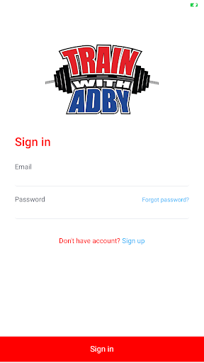 Android application Train With Adby screenshort