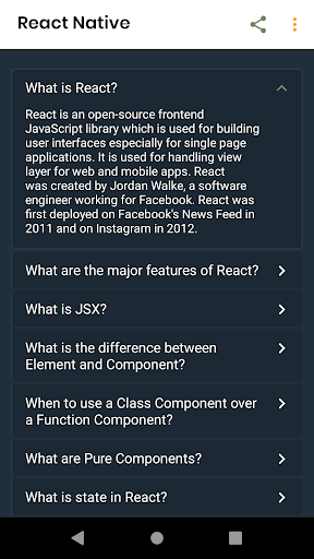 Learn react native Screen 3