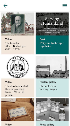 Android application Boehringer Ingelheim History screenshort