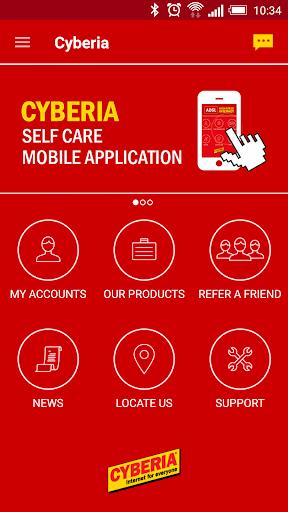 Android application Cyberia screenshort