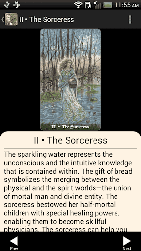 Screenshot of The Fairy Tale Tarot
