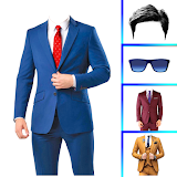 Men casual suit photo editor icon