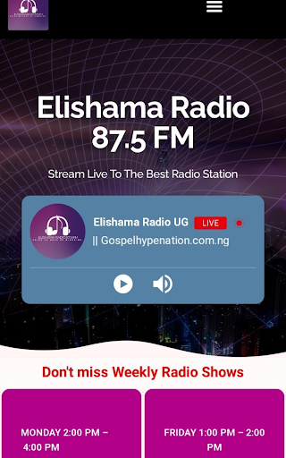 Elishama Radio Screen 3