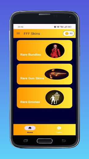 Android application FFF Skins - Bundles and Emotes screenshort