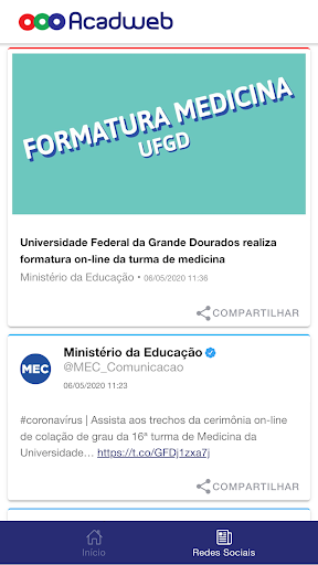 Acadweb Professor Screen 2