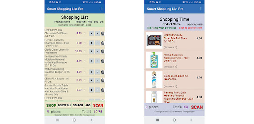 Barcode Shopping List Pro