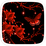 Red Neon Flower icon
