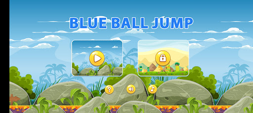 Android application Blue Ball Jumping screenshort