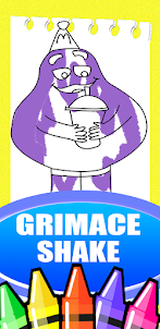 Grimace Shake Coloring